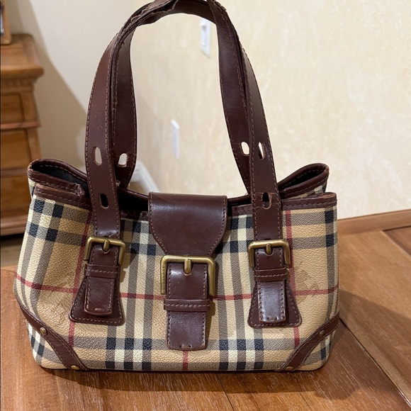Burberry Brown and Tan Shoulder Bag - Picture 1 of 6